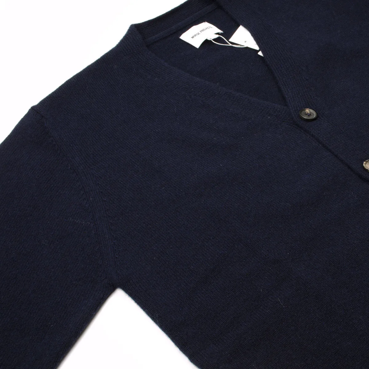 Norse Projects - Adam Lambswool Cardigan - Dark Navy