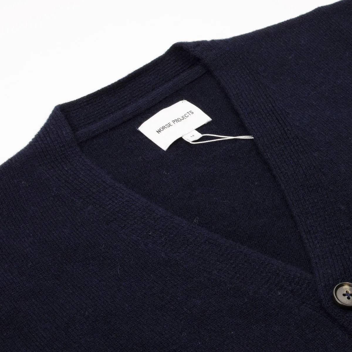 Norse Projects - Adam Lambswool Cardigan - Dark Navy