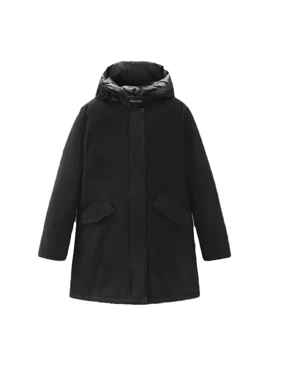 Parka Woolrich donna  arctic in ramar nero lungo