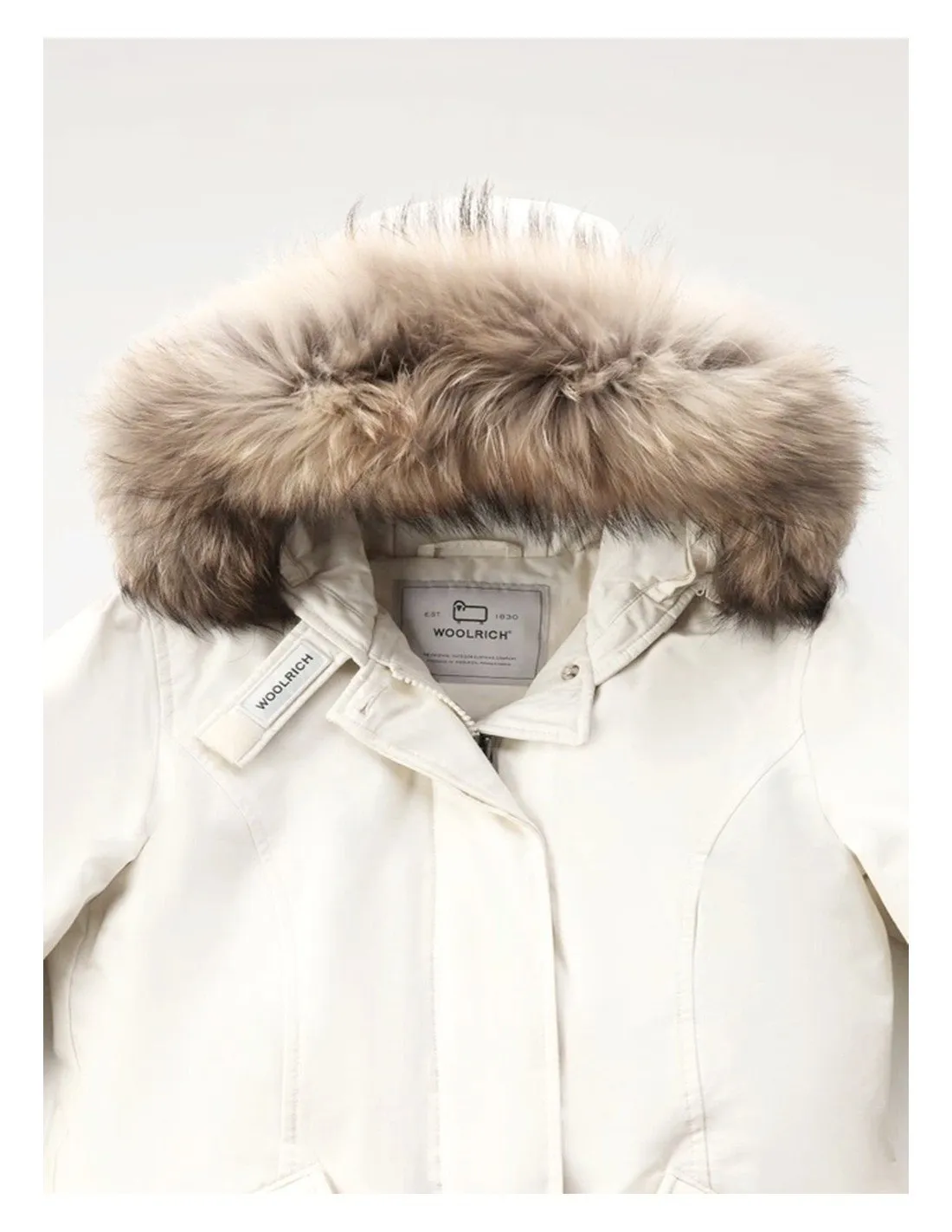 Parka Woolrich donna arctic raccoon cfwwou0538 cream