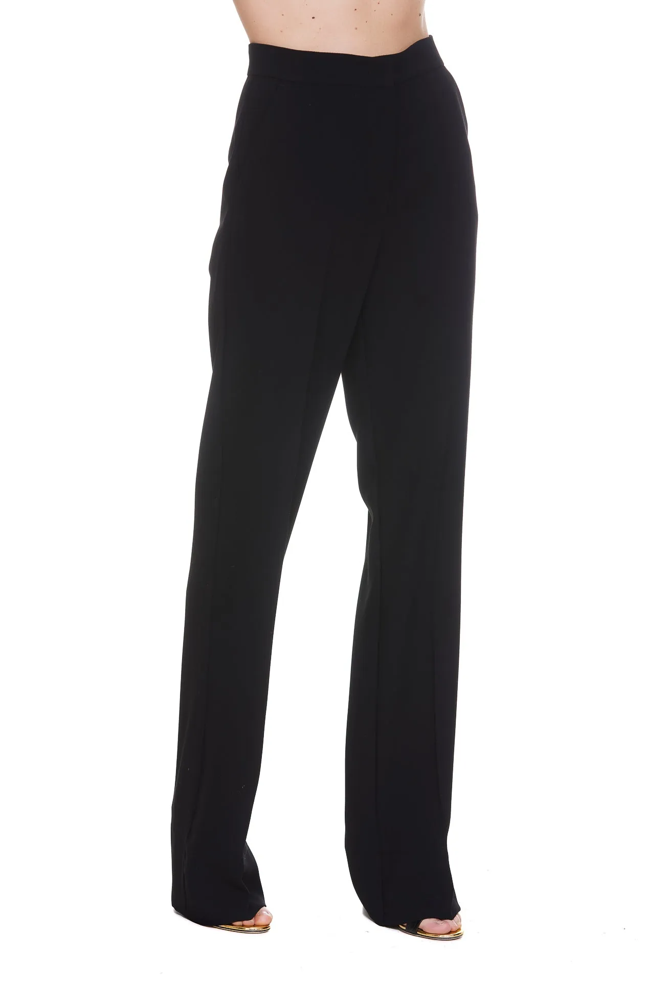 Pinko Flared Poly Crepe Trousers