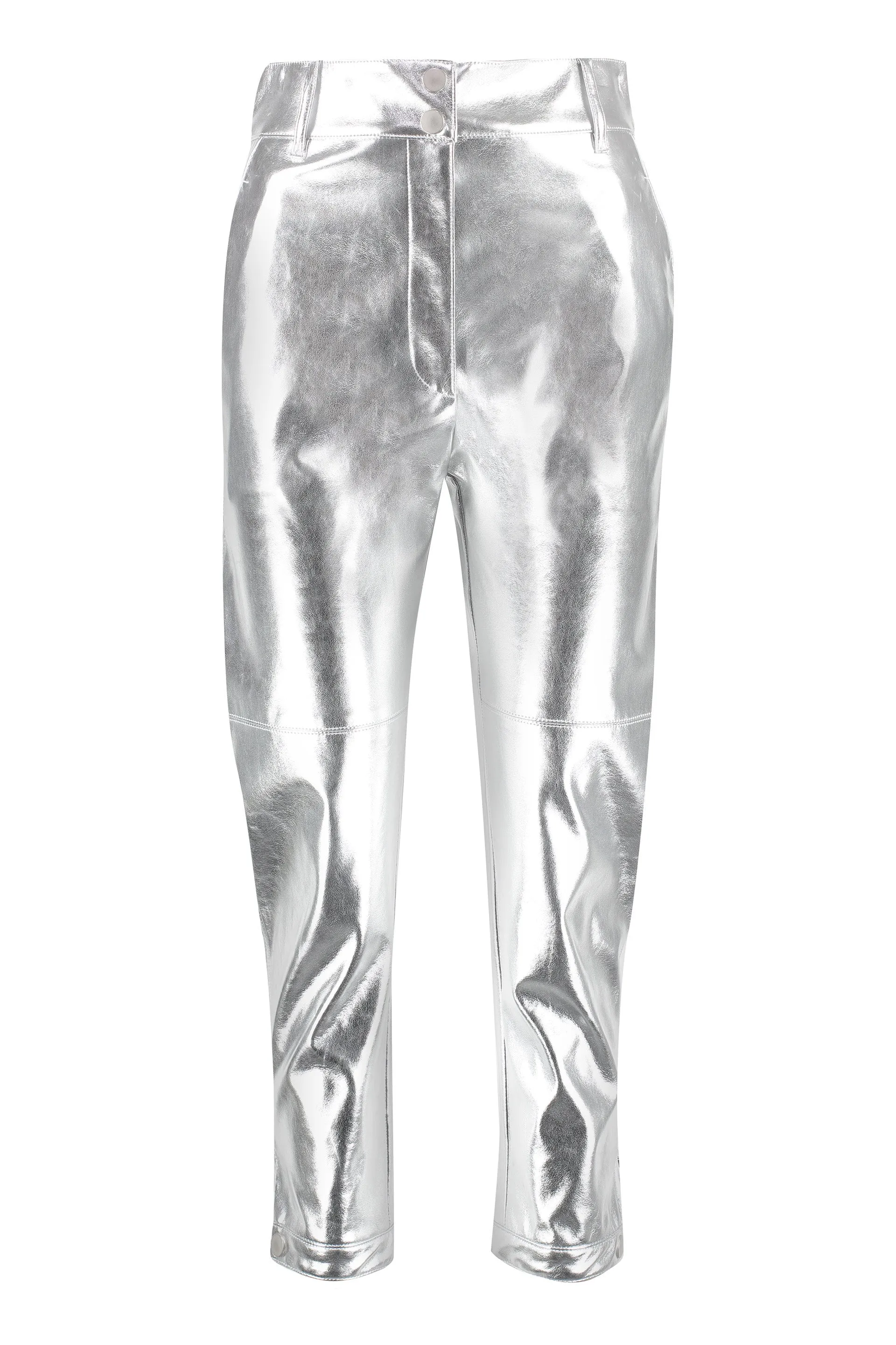 Pinko Metallic Effect Skinny Trousers