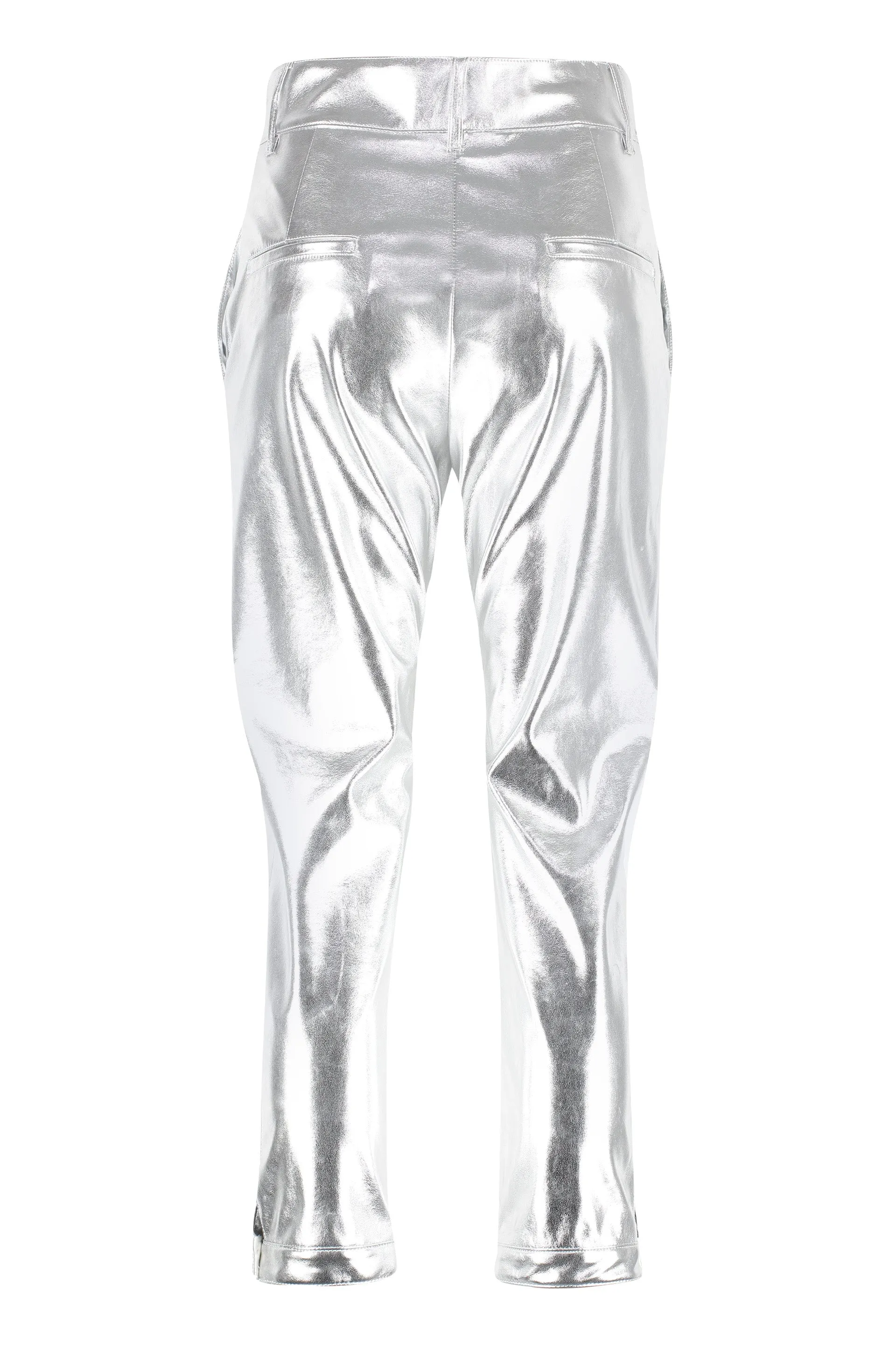 Pinko Metallic Effect Skinny Trousers