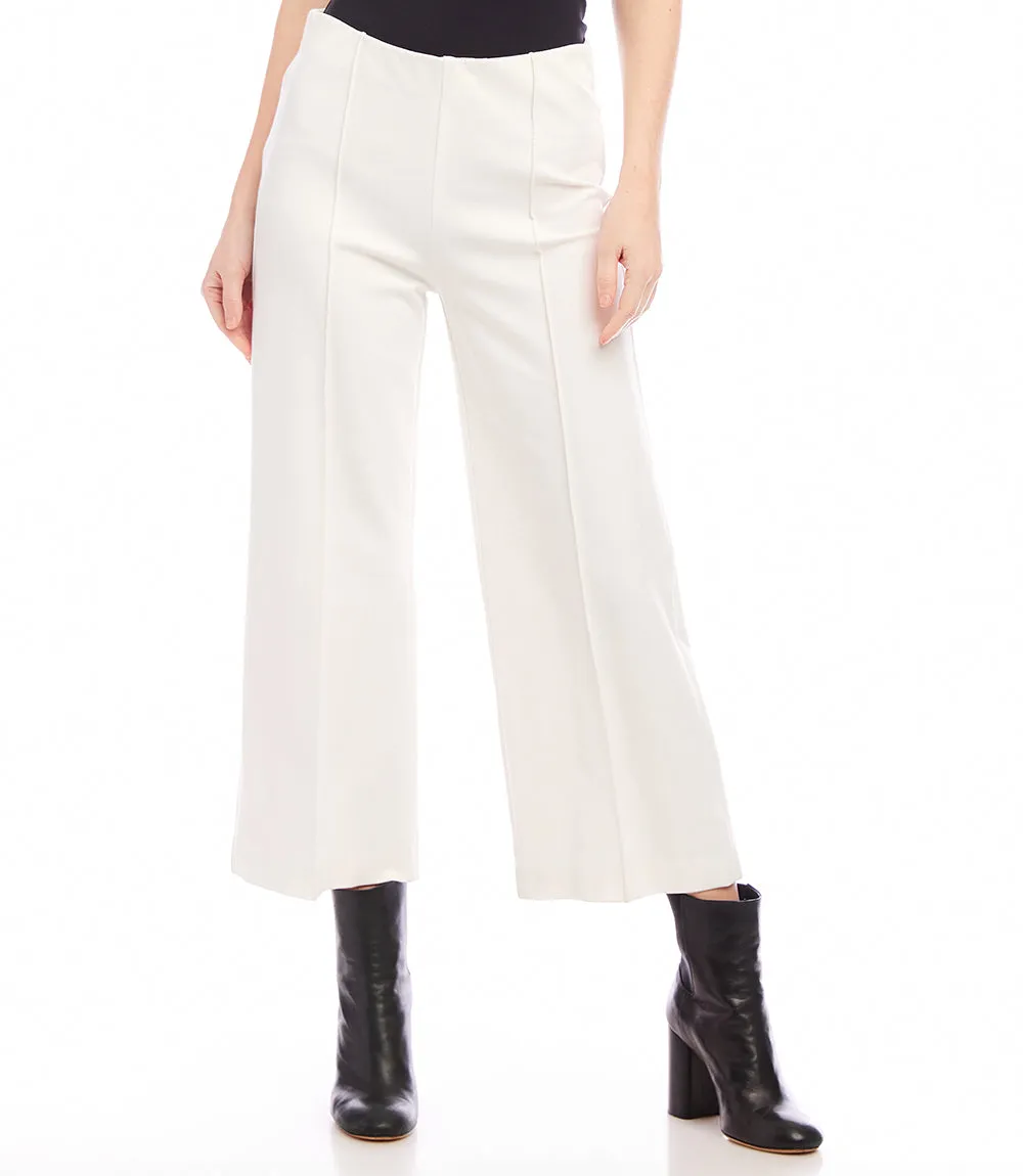 Pintuck Wide Leg Pants