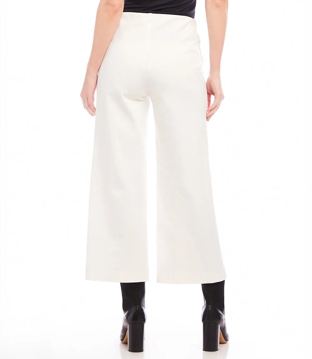 Pintuck Wide Leg Pants