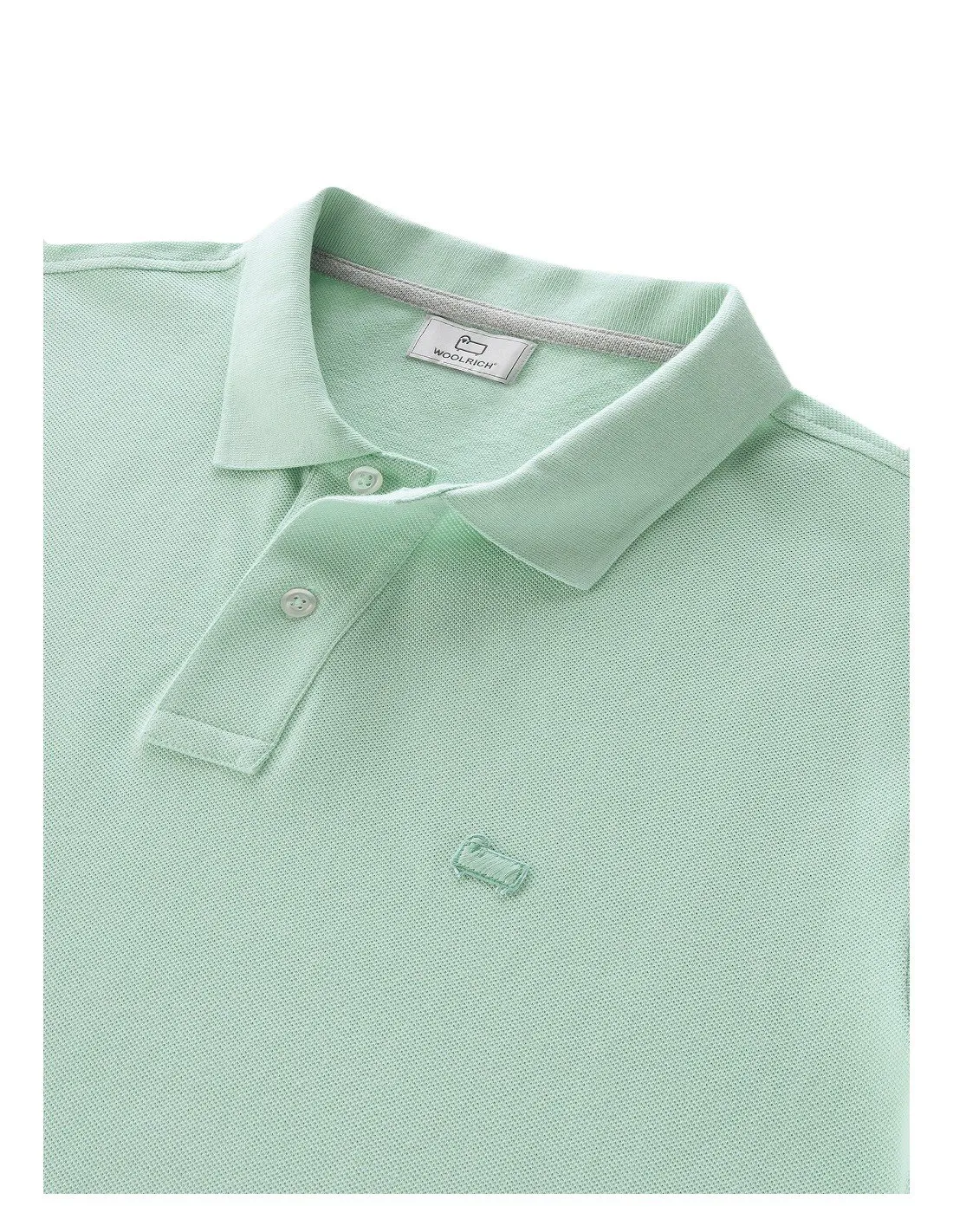 Polo Woolrich uomo Classic PO0048 azzurra PE23