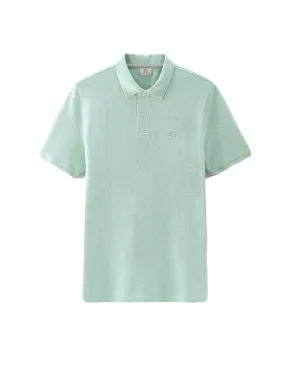 Polo Woolrich uomo Classic PO0048 azzurra PE23