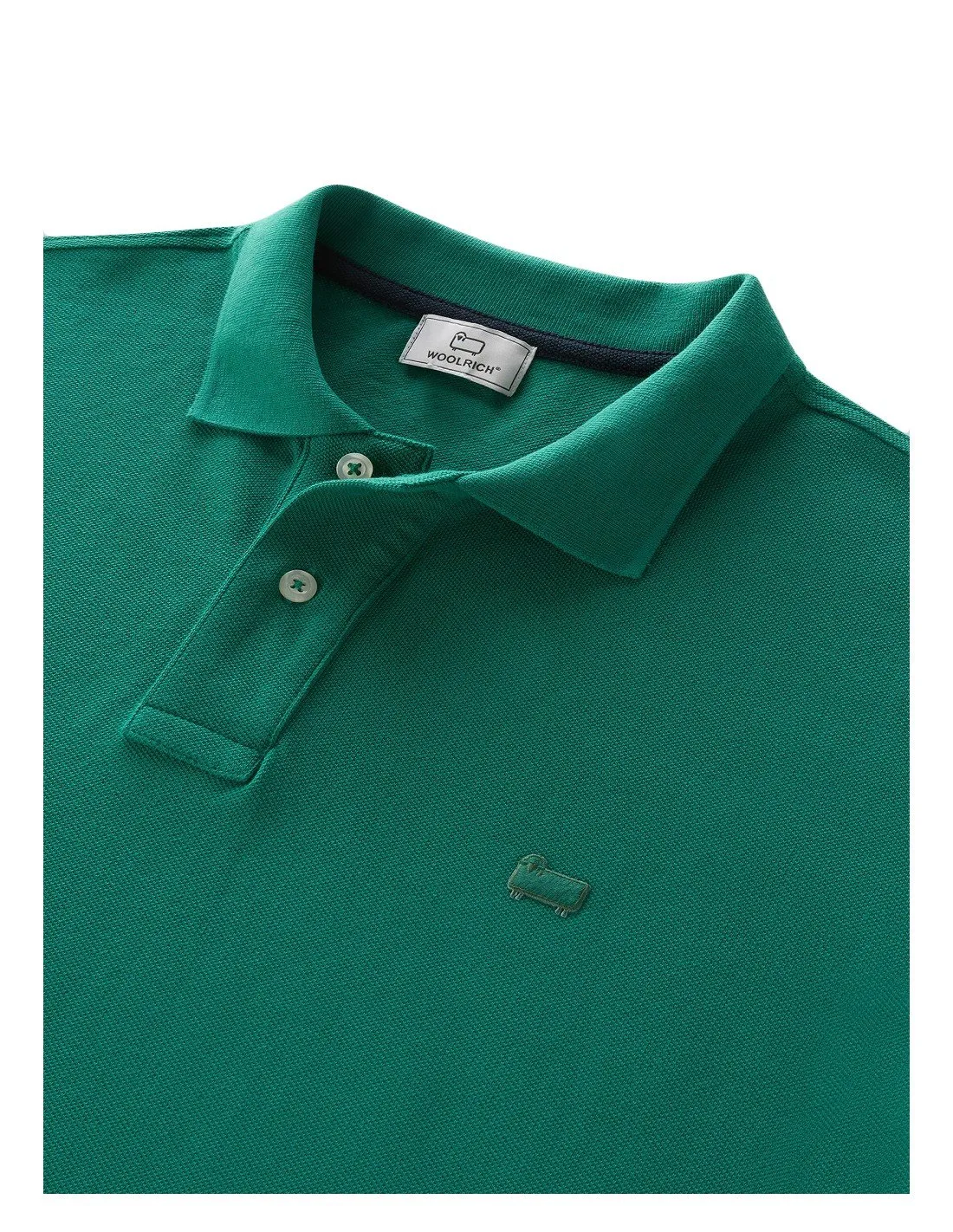 Polo Woolrich uomo Classic PO0048 verde PE23