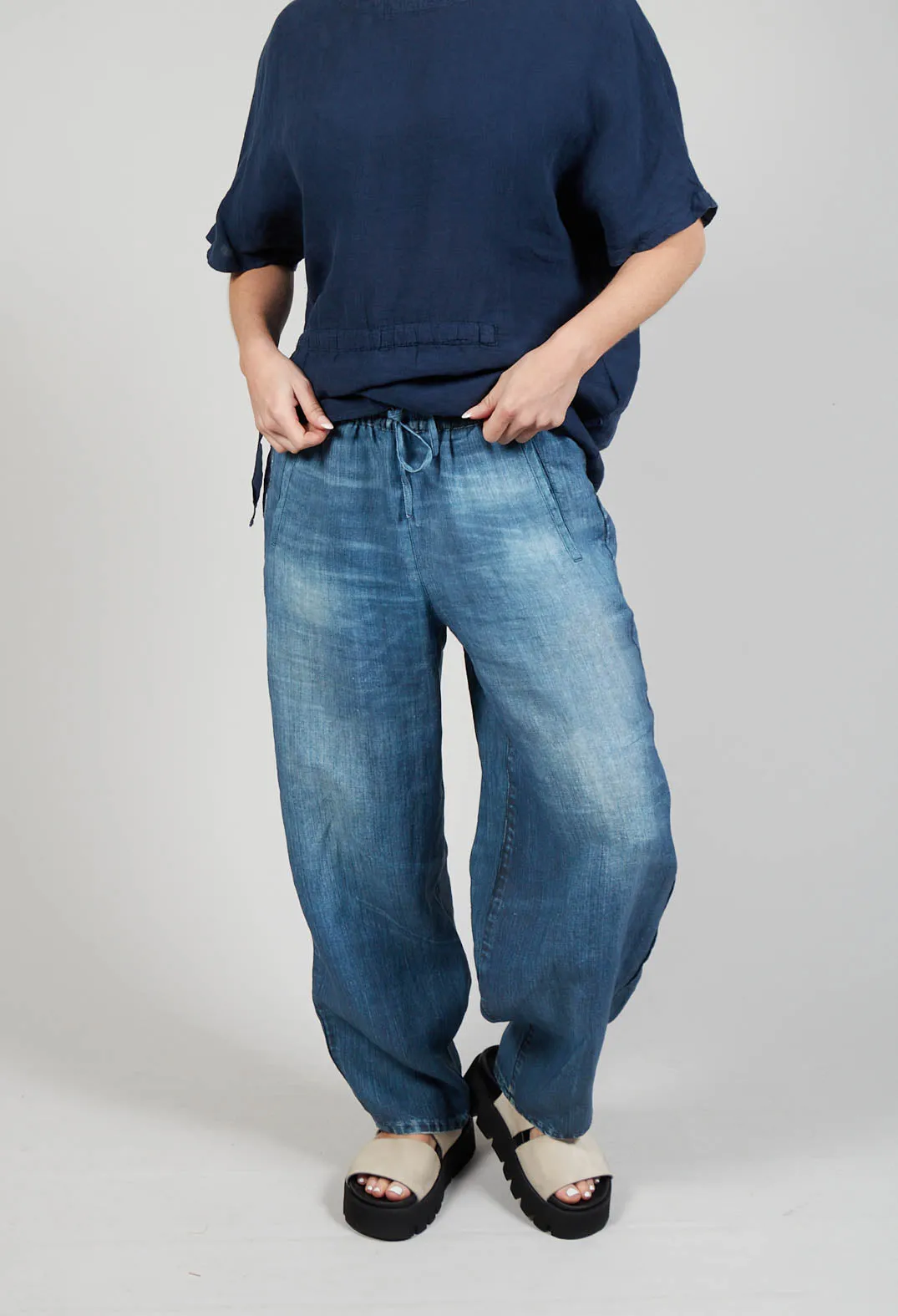 Rayla Sports Trousers in Denim