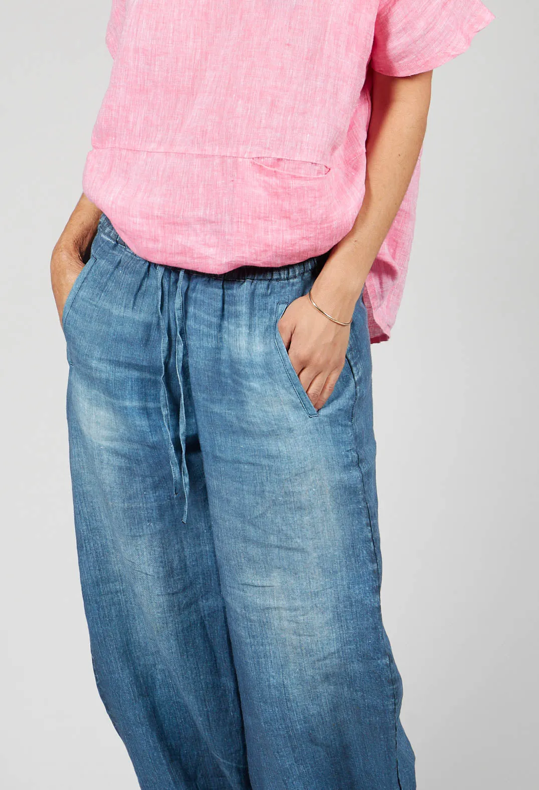 Rayla Sports Trousers in Denim