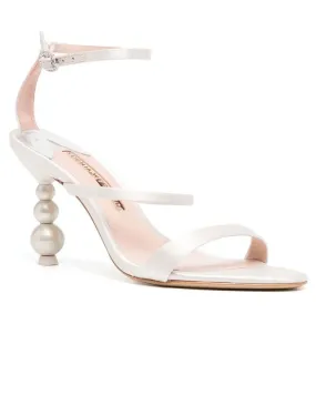 Rosalind Pearl Mid Sandal in Ivory