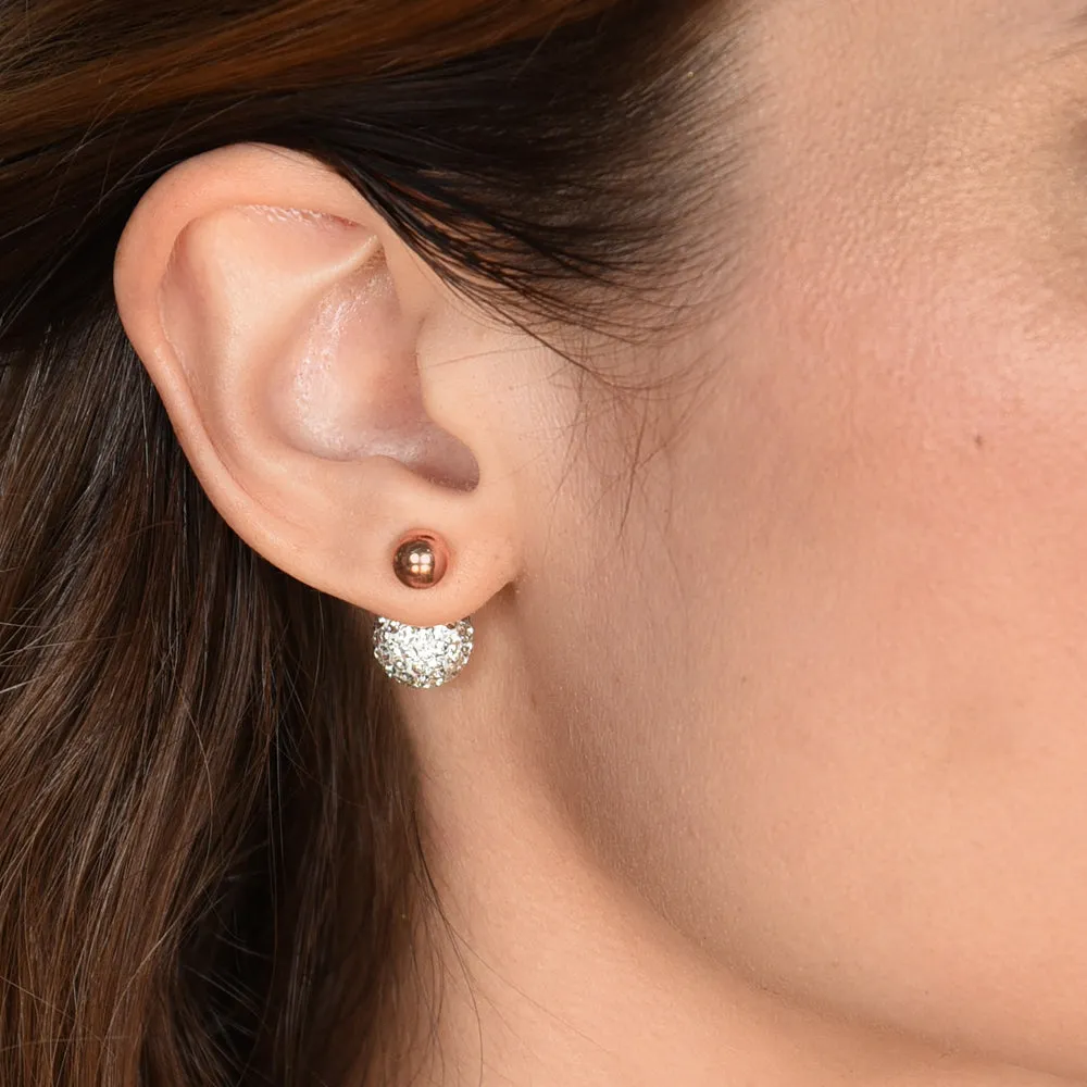 Rose Gold Ball Dagen Studs