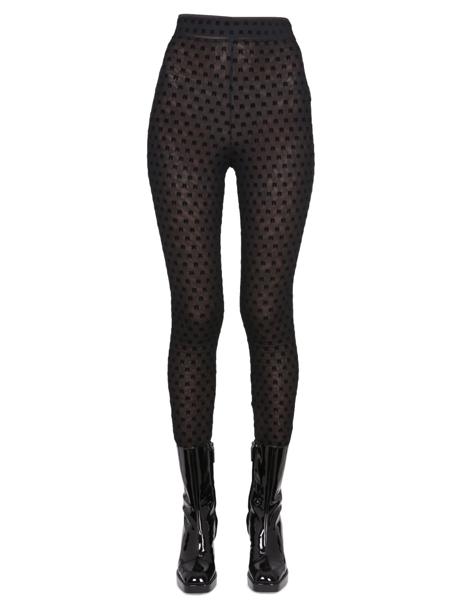 ROTATE BIRGER CHRISTENSEN    LEGGINGS WITH ALL OVER LOGO