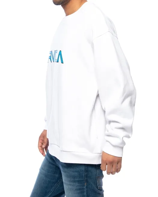 RVCA  |Long Sleeves Plain Logo Sweatshirts