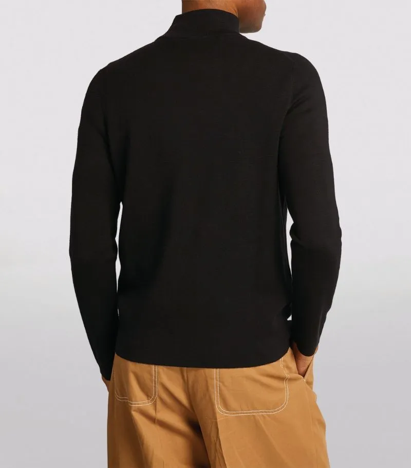 sandro  |Wool Long Sleeves Plain Sweaters