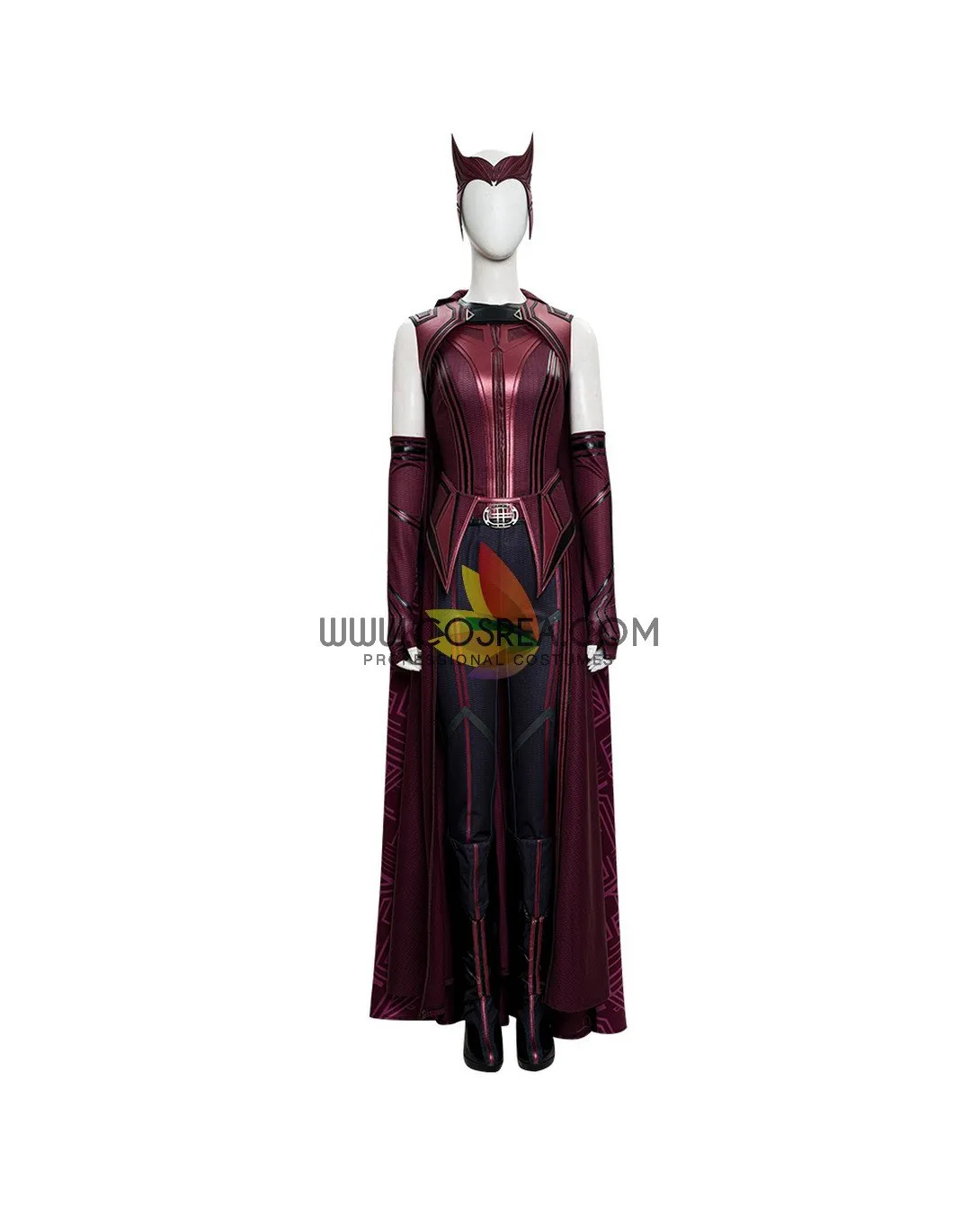 Scarlet Witch Finale Version With Patterned Cape Wanda And Vision TV Series Cosplay Costume