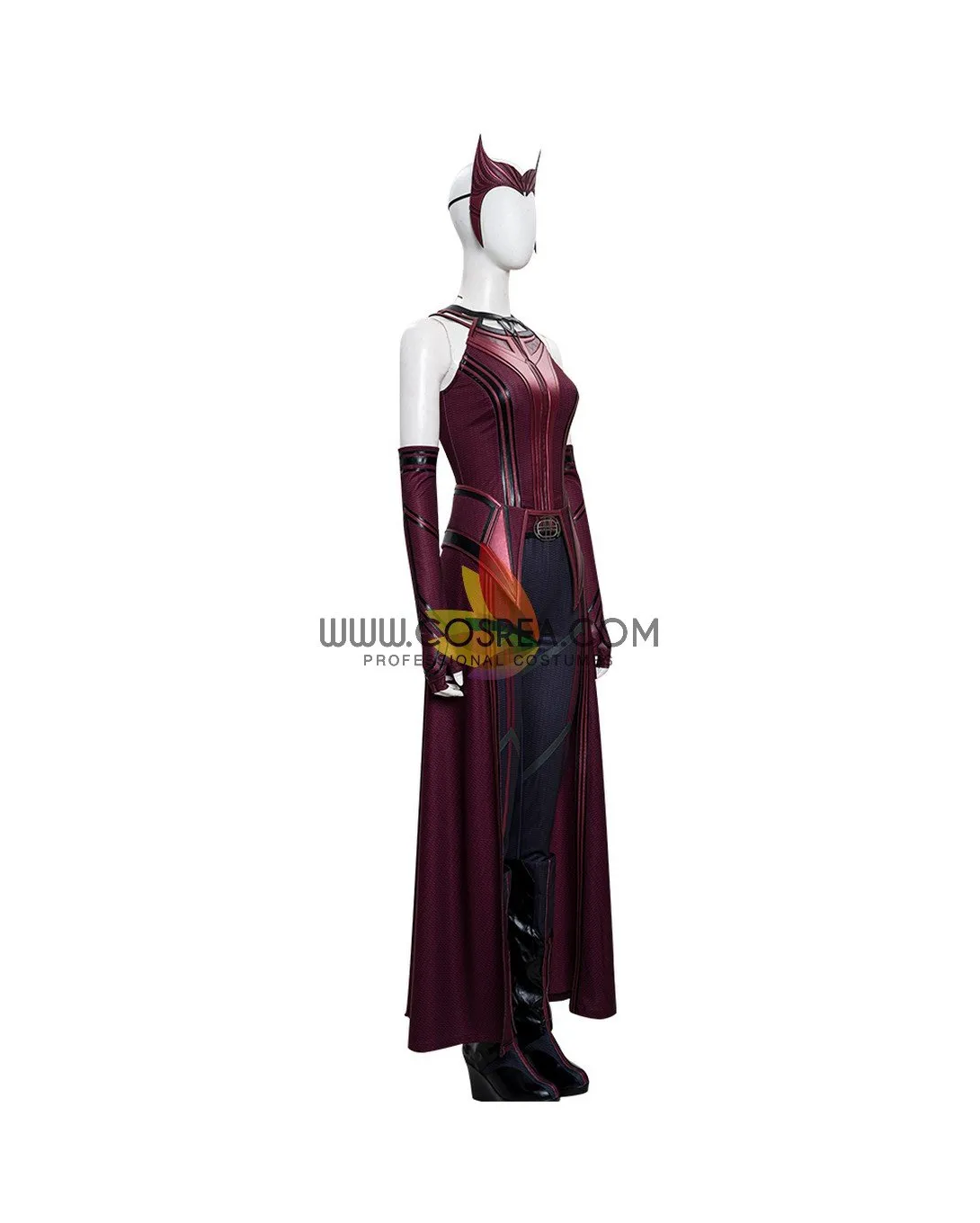 Scarlet Witch Finale Version With Patterned Cape Wanda And Vision TV Series Cosplay Costume