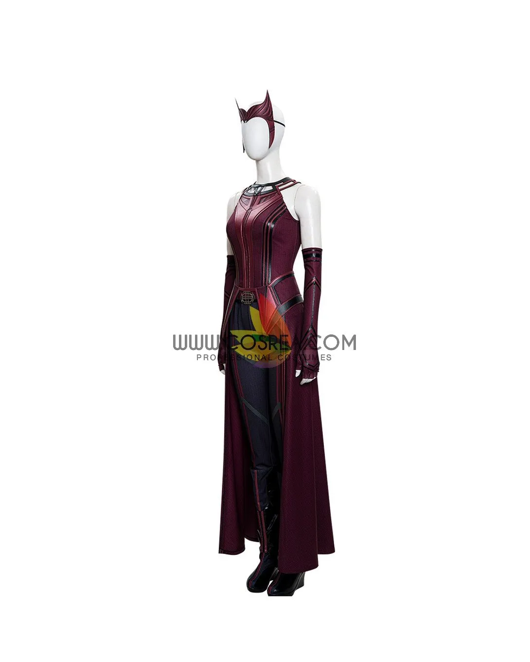 Scarlet Witch Finale Version With Patterned Cape Wanda And Vision TV Series Cosplay Costume