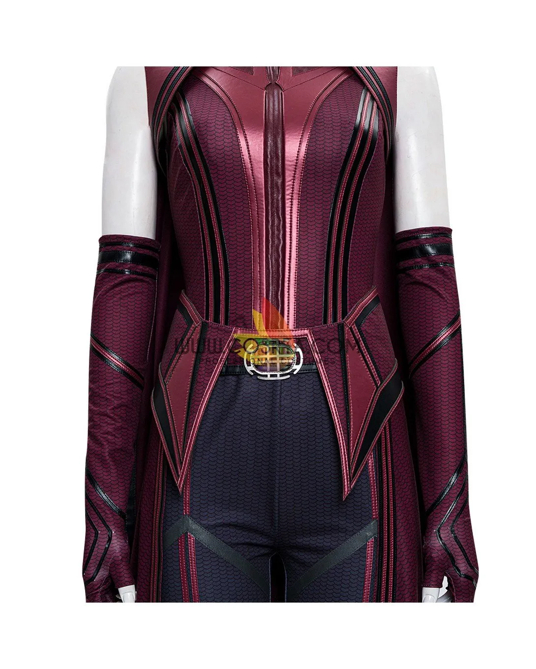 Scarlet Witch Finale Version With Patterned Cape Wanda And Vision TV Series Cosplay Costume