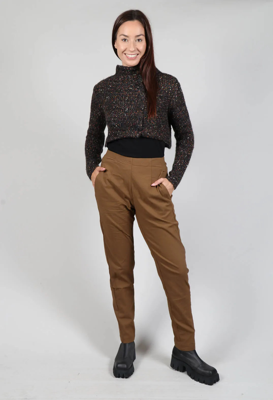 Slim Fit Trousers in Bronze