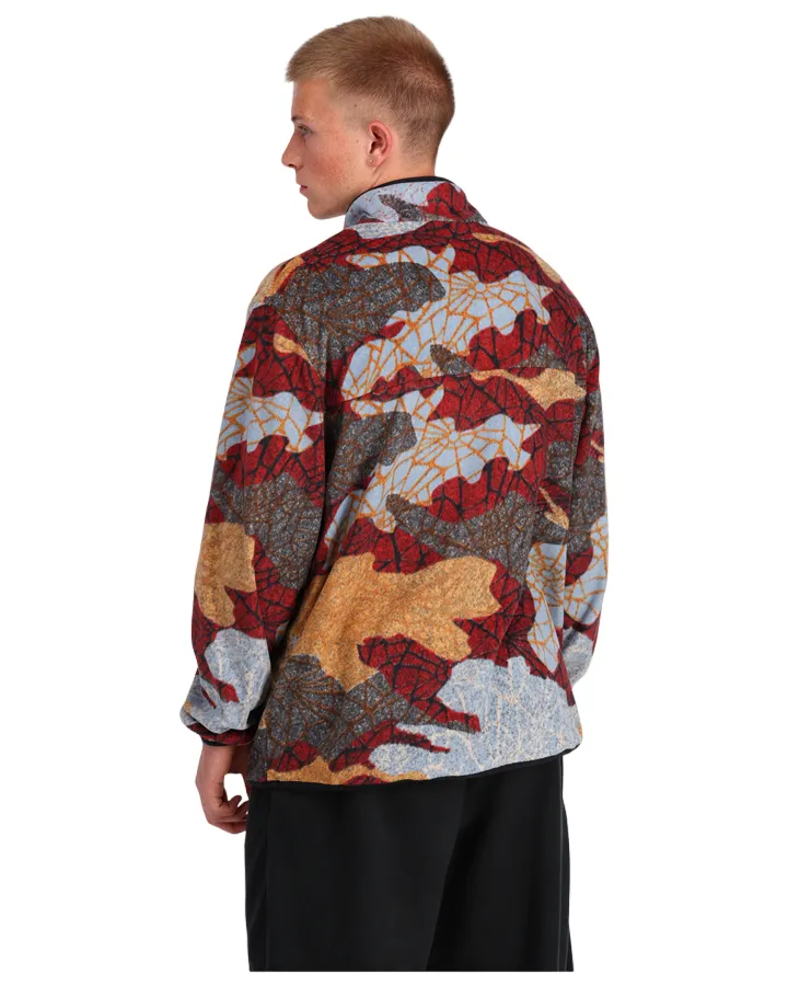 Spyder Unisex Snap Lounge Pullover - Red Multi - 2023