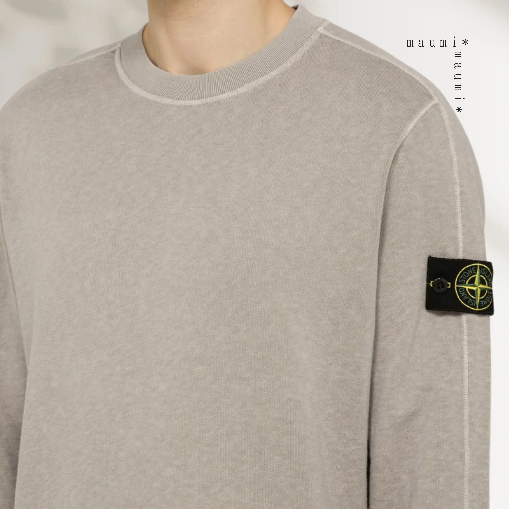 STONE ISLAND  |Crew Neck Street Style Long Sleeves Plain Cotton