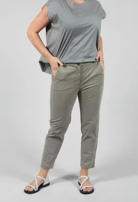 Straight Leg Trousers in Ferro