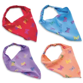 Stretch Butterfly Bandana Scarf Headbands - 4 Pack