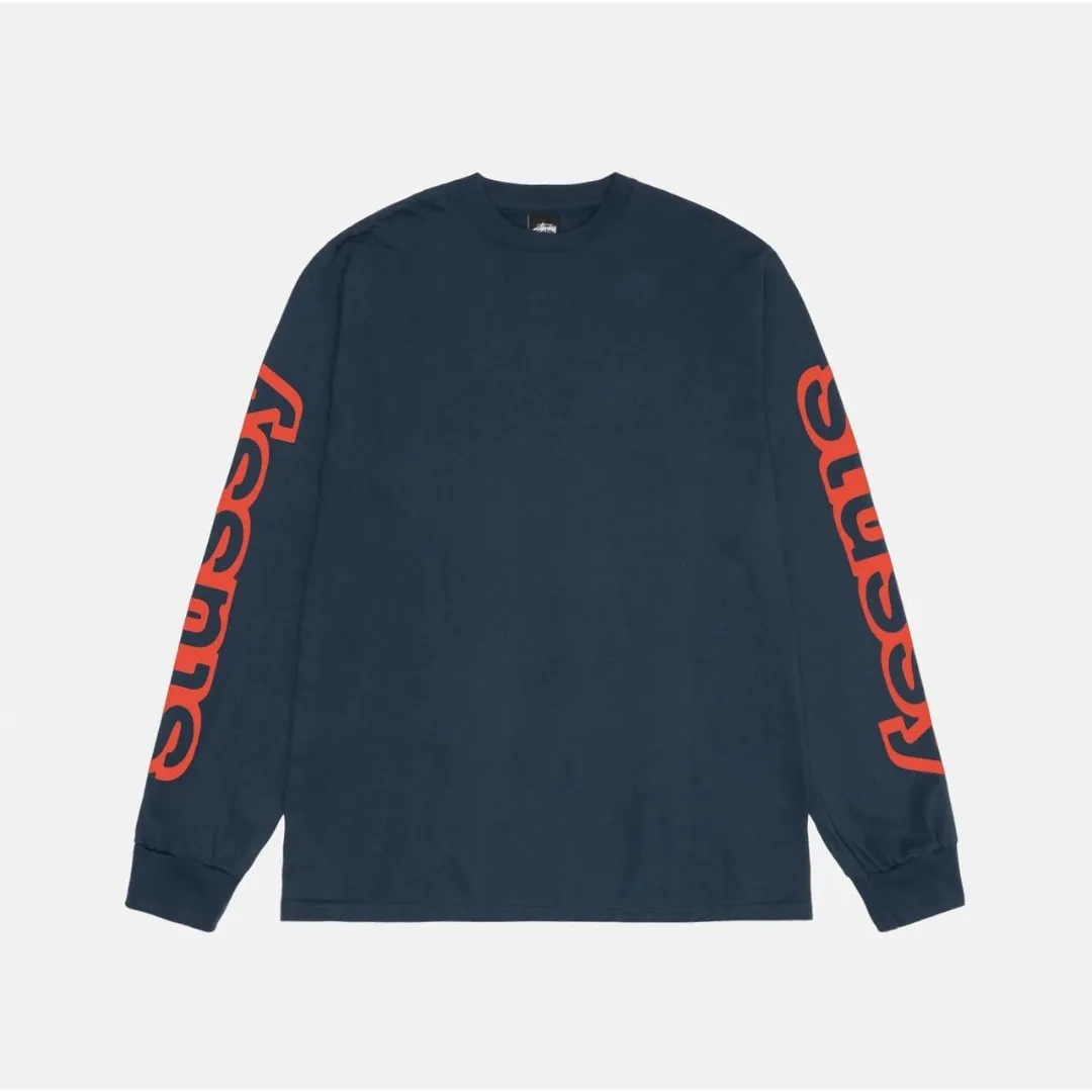 STUSSY  |Crew Neck Pullovers Long Sleeves Long Sleeve T-shirt Logo