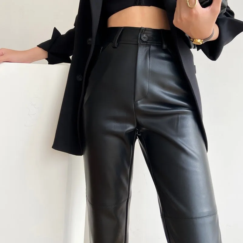 TATUM FAUX LEATHER PANTS