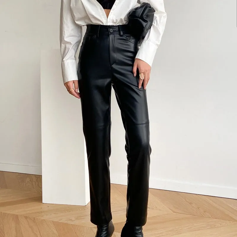 TATUM FAUX LEATHER PANTS