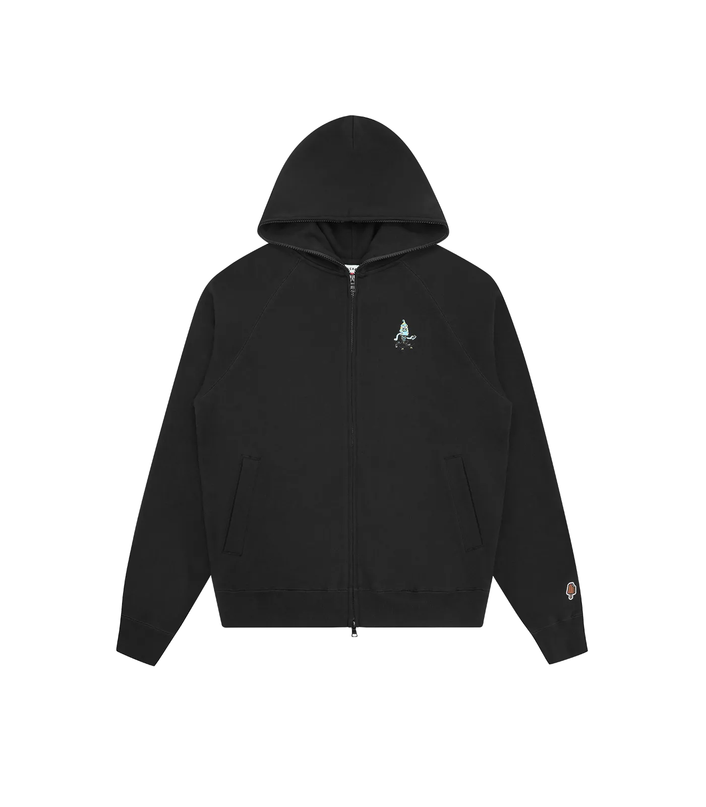 TEAM EU SKATE CONE ZIP-THROUGH HOOD - BLACK