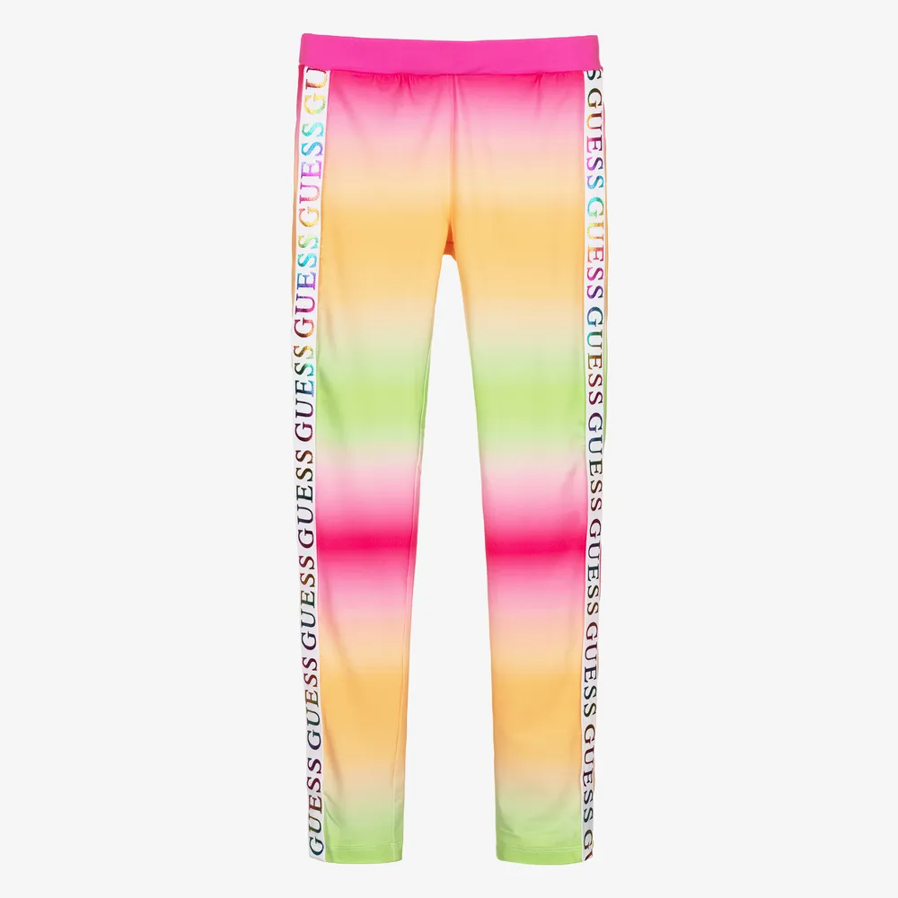 Teen Pink Ombré Logo Leggings