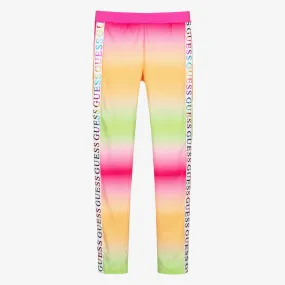 Teen Pink Ombré Logo Leggings