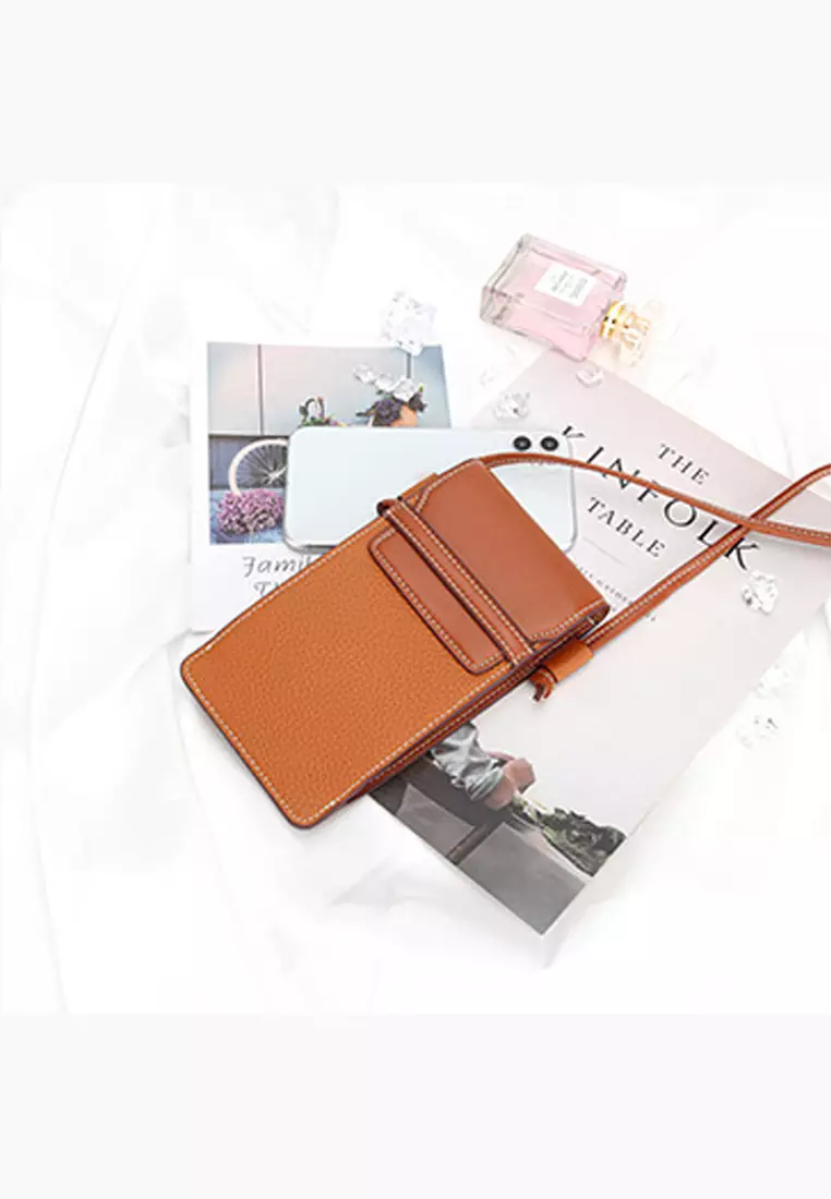 Twenty Eight Shoes Multi Purpose Color Matching Full Grain Leather Mobile Cross-Body Bag JW YT-133