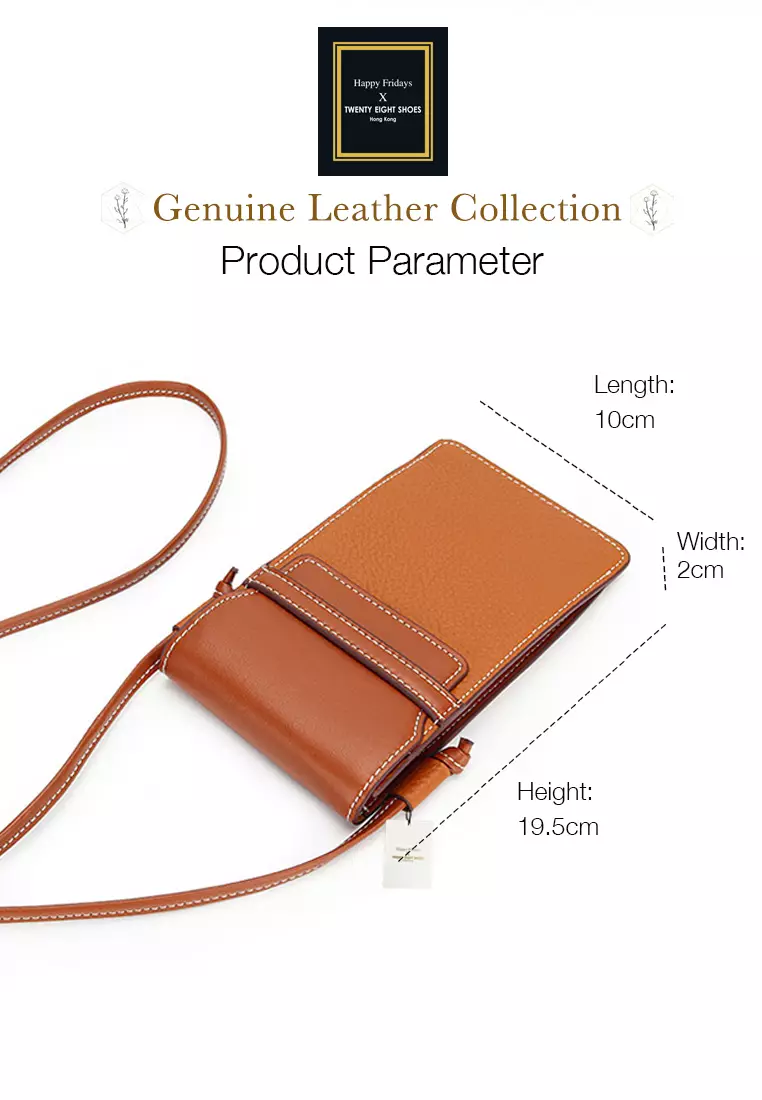 Twenty Eight Shoes Multi Purpose Color Matching Full Grain Leather Mobile Cross-Body Bag JW YT-133