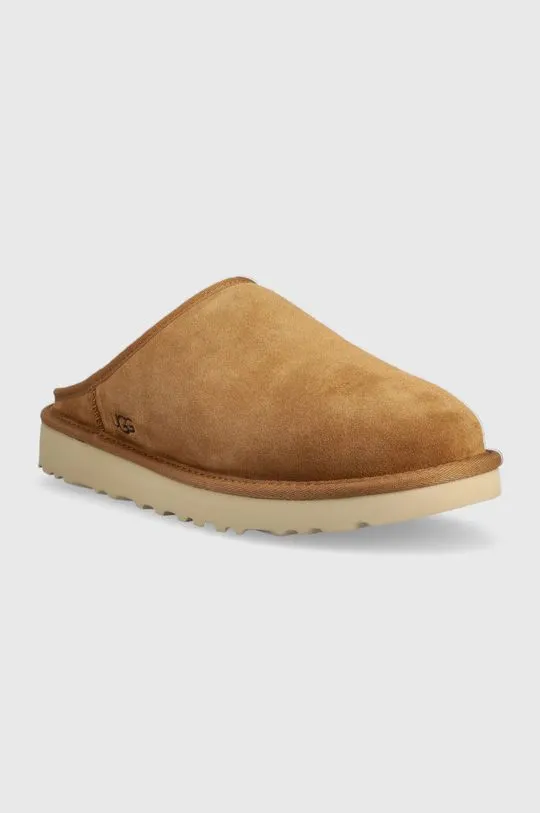 UGG suede slippers M Classic Slip-On brown color