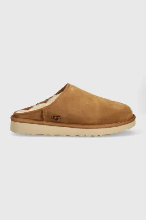 UGG suede slippers M Classic Slip-On brown color