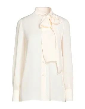 VALENTINO  |Long Sleeves Plain Shirts & Blouses