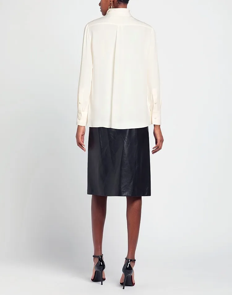 VALENTINO  |Long Sleeves Plain Shirts & Blouses