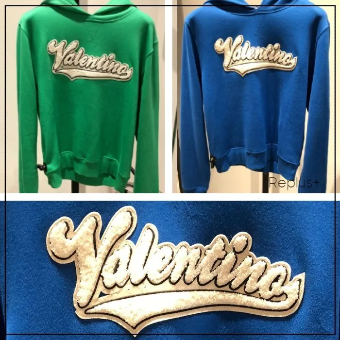 VALENTINO  |Pullovers Unisex Street Style Long Sleeves Plain Cotton Logo