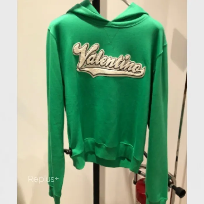 VALENTINO  |Pullovers Unisex Street Style Long Sleeves Plain Cotton Logo