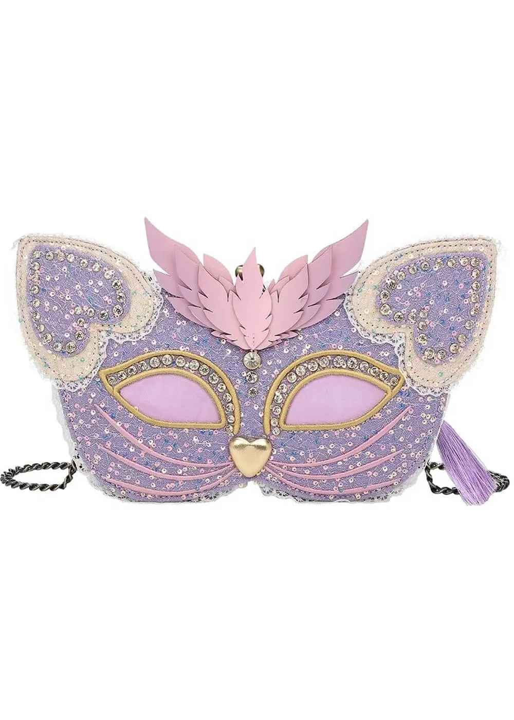 Vendula London Shakespeare's Theatre: Much Ado About Nothing Masquerade Clutch Bag Purple