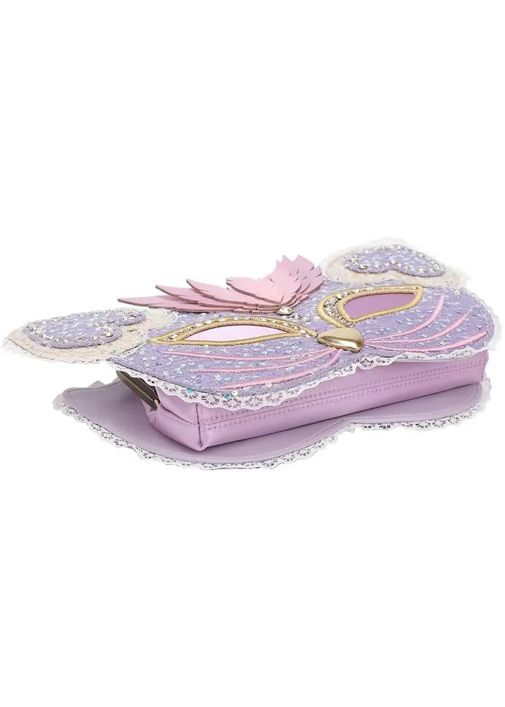 Vendula London Shakespeare's Theatre: Much Ado About Nothing Masquerade Clutch Bag Purple