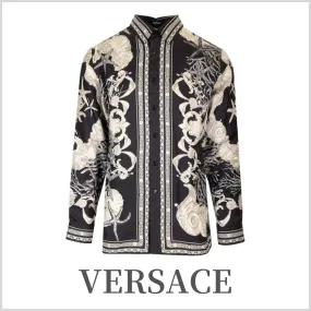 VERSACE  |Silk Long Sleeves Luxury Shirts