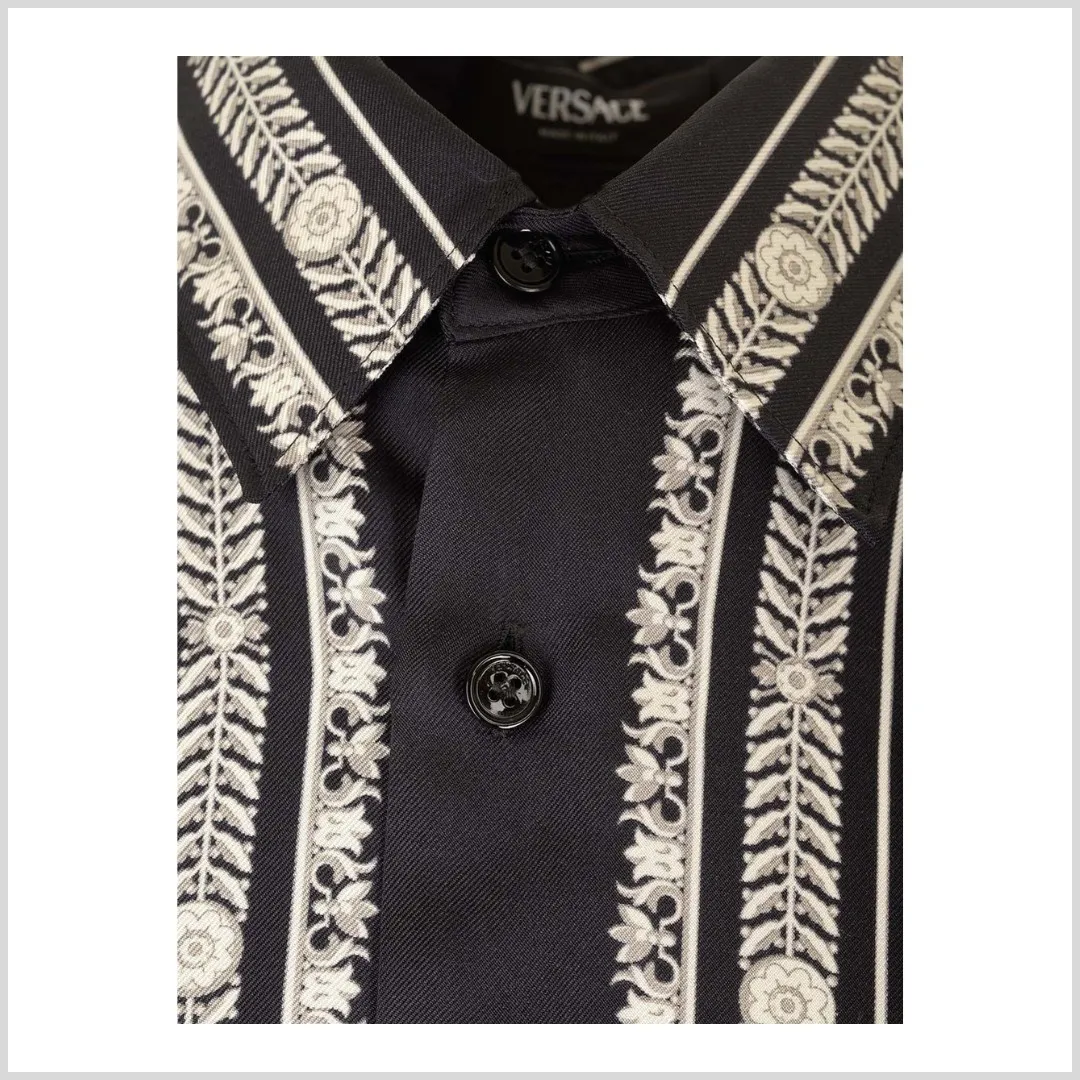 VERSACE  |Silk Long Sleeves Luxury Shirts