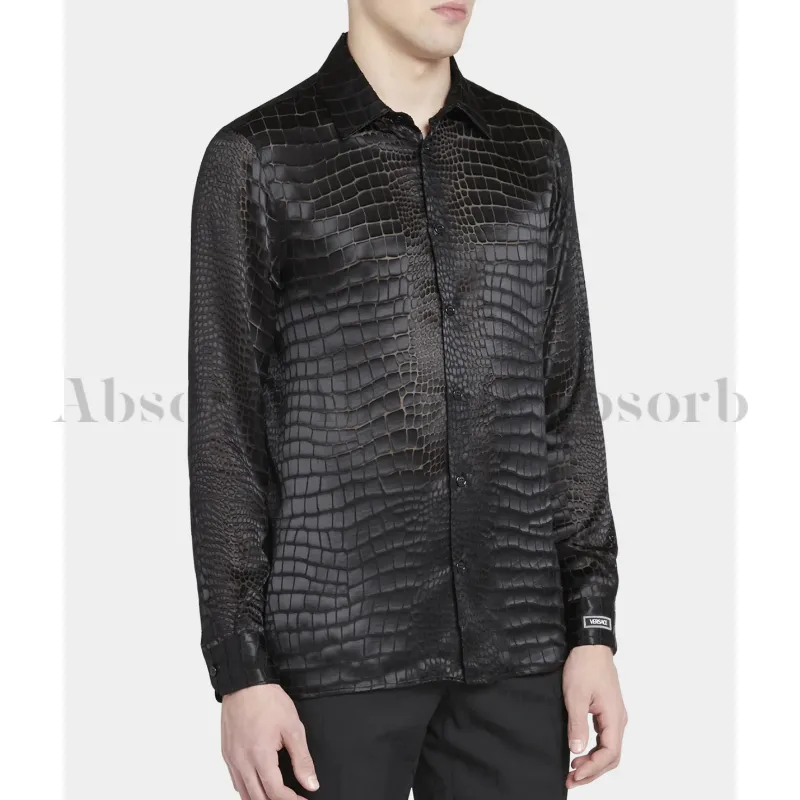 VERSACE  |Silk Long Sleeves Other Animal Patterns Luxury Shirts