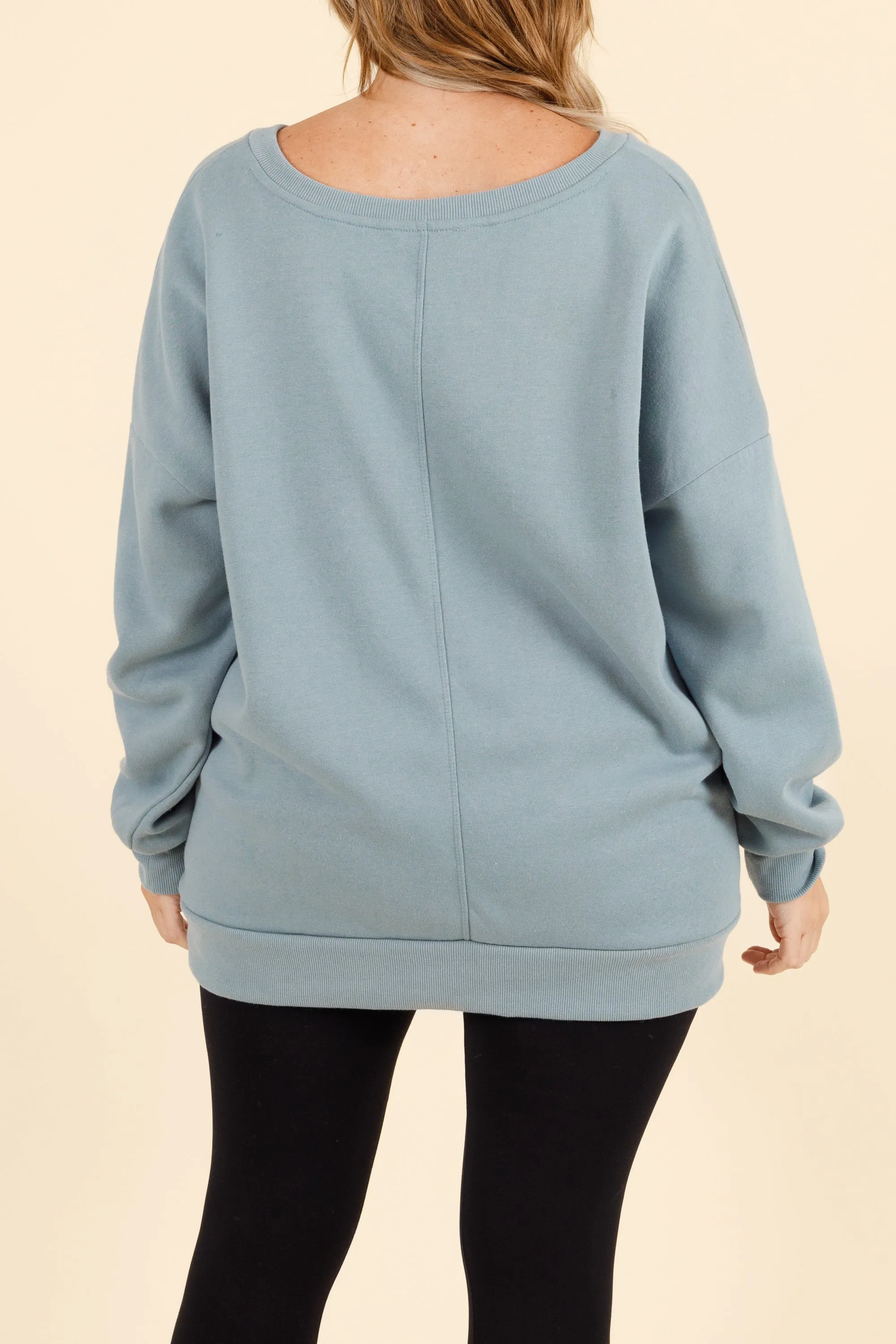 Very Special Sweatshirt, Blue Grey