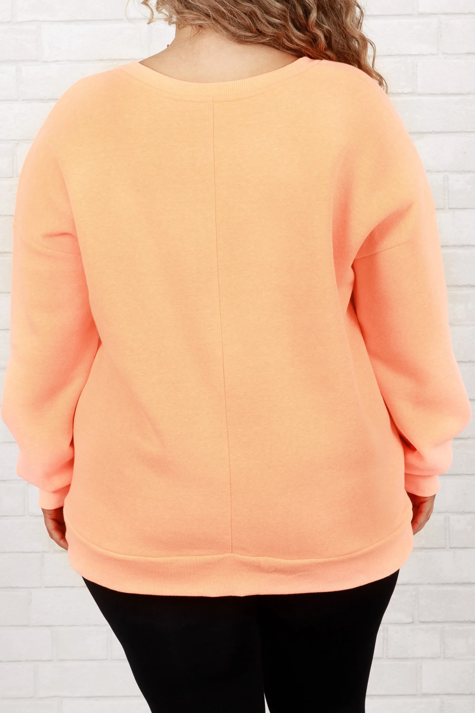 Very Special Sweatshirt, Neon Coral