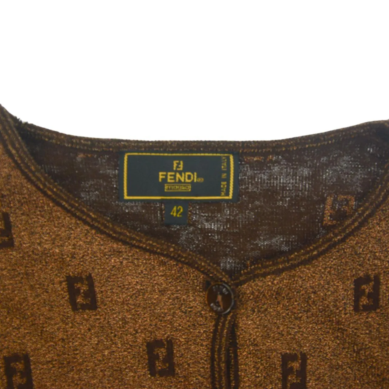 Vintage Fendi Monogram Cardigan Women's size S